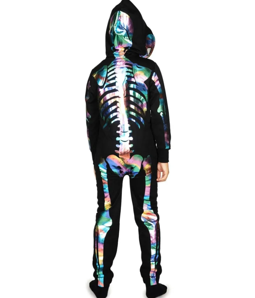Tipsy Elves Boy's Iridescent Skeleton Costume Online