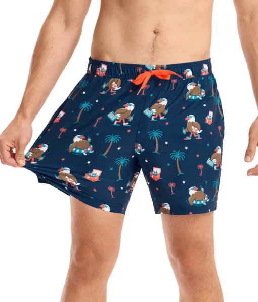 Tipsy Elves Freedom Floats Stretch Swim Trunks - 6" Inseam Online