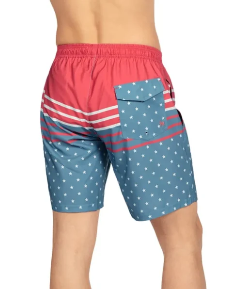 Tipsy Elves Freedom's Calling Stretch Swim Trunks - 7.5" Inseam
