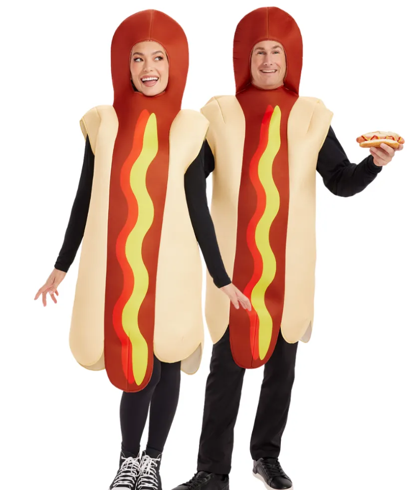 Tipsy Elves Matching Hot Dog Couples Costumes Hot