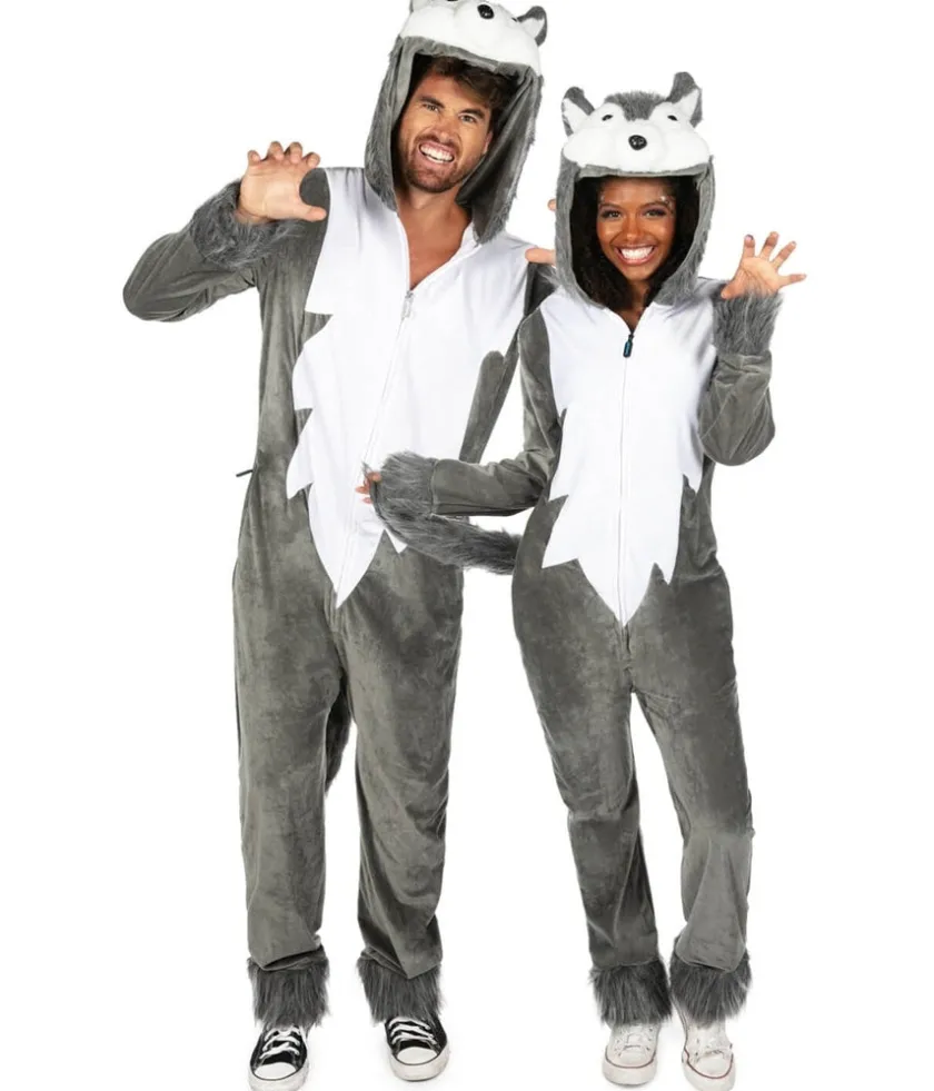 Tipsy Elves Matching Wolf Couples Costumes Outlet