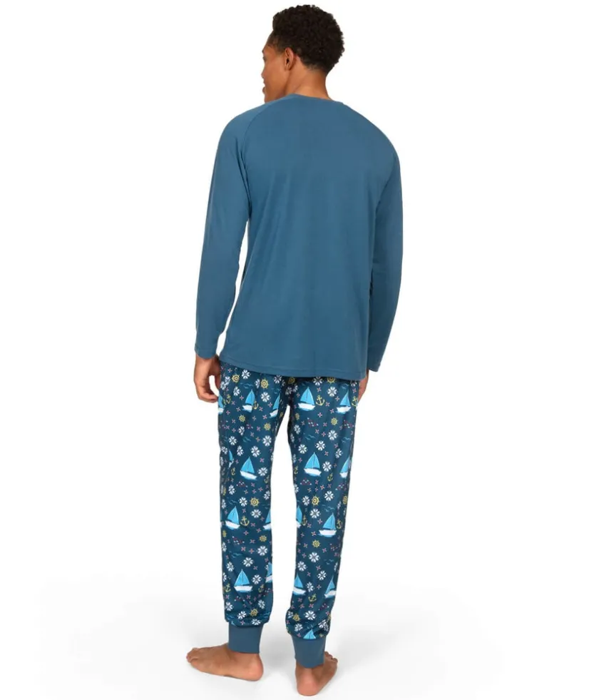 Tipsy Elves Men's Boats & Ho Ho Hos Pajama Set Hot