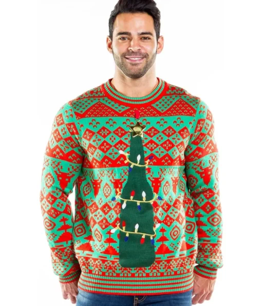 Tipsy Elves Men's Bottle Opener Ugly Christmas Sweater Sale