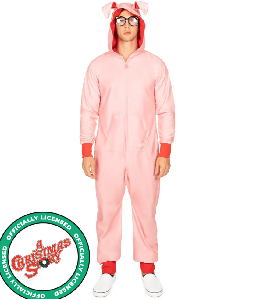 Tipsy Elves Men's Christmas Story Bunny Jumpsuit Outlet