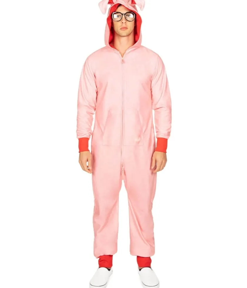Tipsy Elves Men's Christmas Story Bunny Jumpsuit Outlet