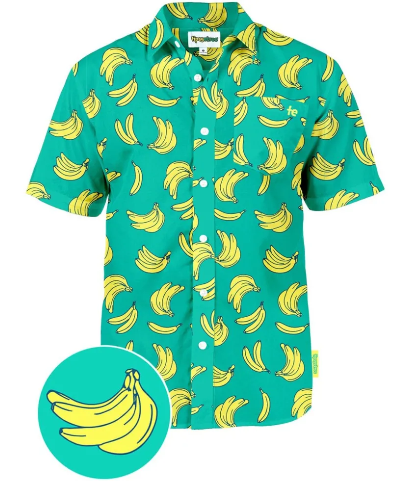 Tipsy Elves Men's Havana Banana Hawaiian Shirt Discount