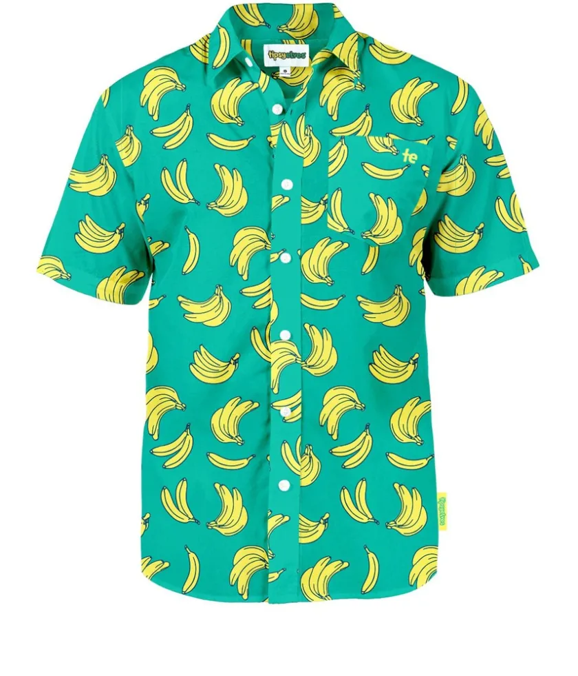 Tipsy Elves Men's Havana Banana Hawaiian Shirt Discount
