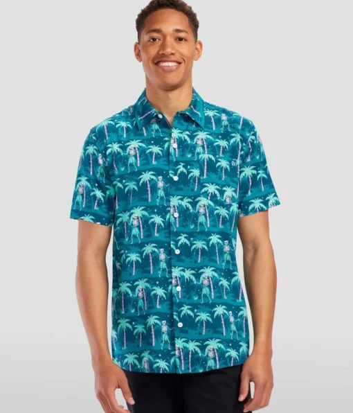 Tipsy Elves Men's Hula Hips Hawaiian Shirt Hot