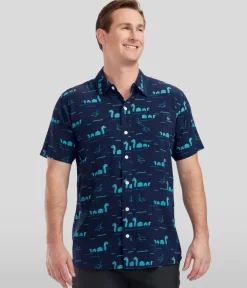Tipsy Elves Men's Nothin' But Nessy Hawaiian Shirt Outlet