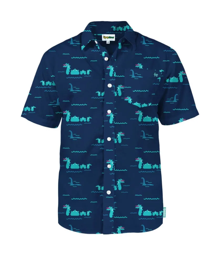 Tipsy Elves Men's Nothin' But Nessy Hawaiian Shirt Outlet