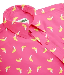 Tipsy Elves Men's Pink Banana Hawaiian Shirt Online
