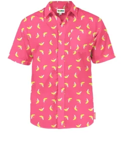 Tipsy Elves Men's Pink Banana Hawaiian Shirt Online