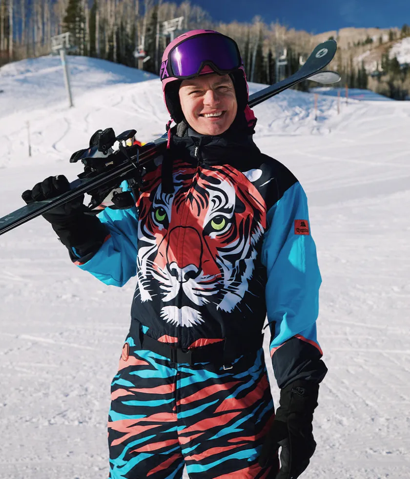 Tipsy Elves Men's Roaring Tiger Snow Suit Clearance