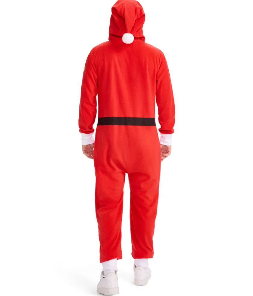 Tipsy Elves Men's Santa Jumpsuit With Fur Online