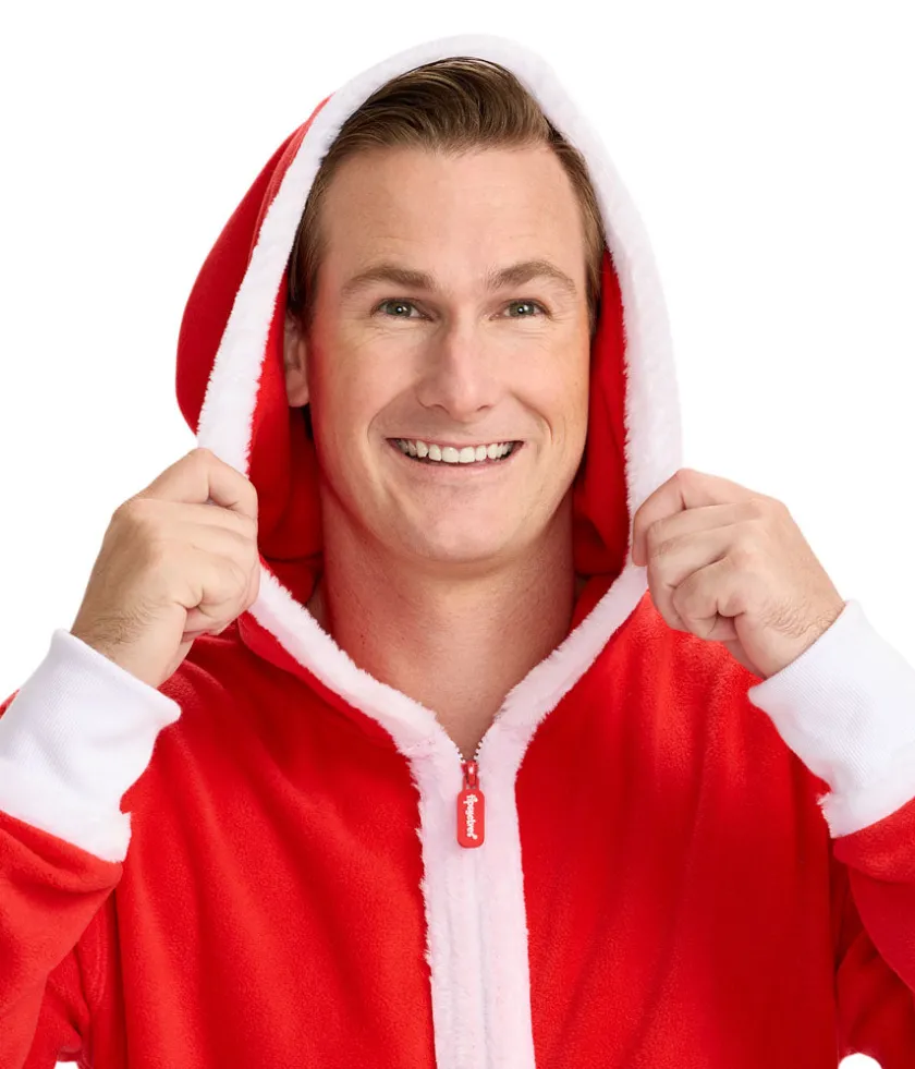Tipsy Elves Men's Santa Jumpsuit With Fur Online