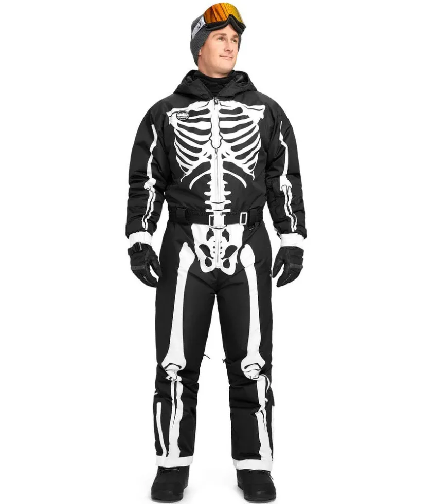 Tipsy Elves Men's Skeleton Ski Suit Clearance