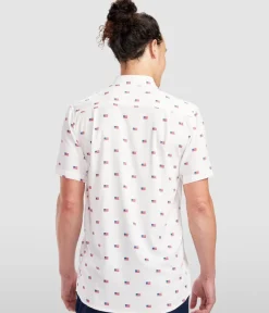 Tipsy Elves Men's USA Grand Ol' Flag Button Down Shirt Discount