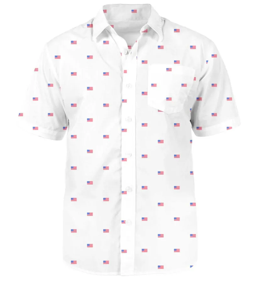 Tipsy Elves Men's USA Grand Ol' Flag Button Down Shirt Discount