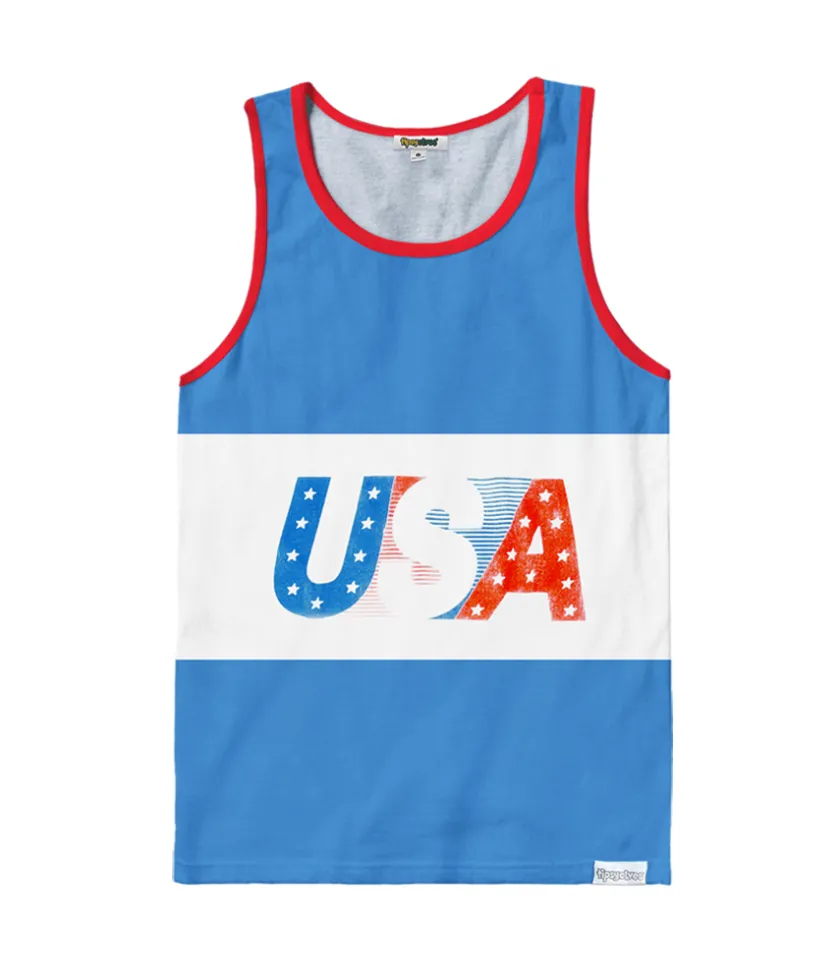Tipsy Elves Men's USA Tank Top Hot