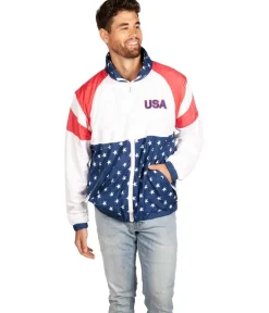 Tipsy Elves Men's USA Windbreaker Jacket
