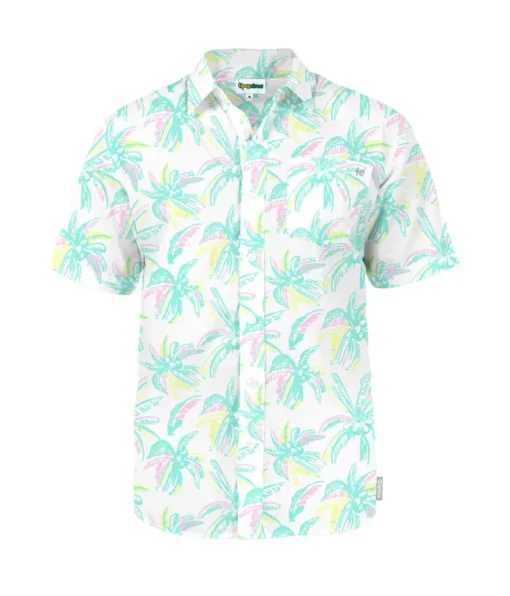 Tipsy Elves Men's Vibrant Vacation Hawaiian Shirt