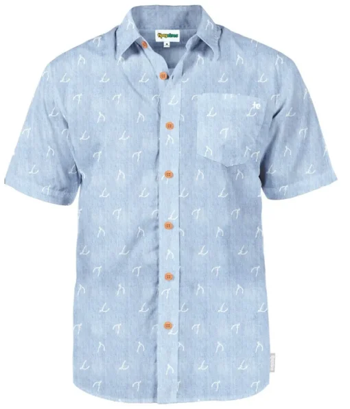 Tipsy Elves Men's Wishbone Thinking Button Down Shirt Best