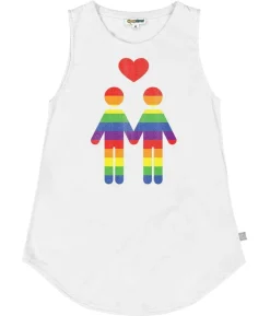 Tipsy Elves Rainbow Love Crew Scoop Tank Top Hot