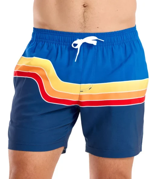 Tipsy Elves Retro Rider Stretch Swim Trunks - 6" Inseam