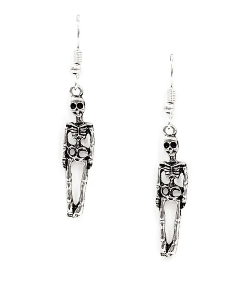 Tipsy Elves Skeleton Earrings New