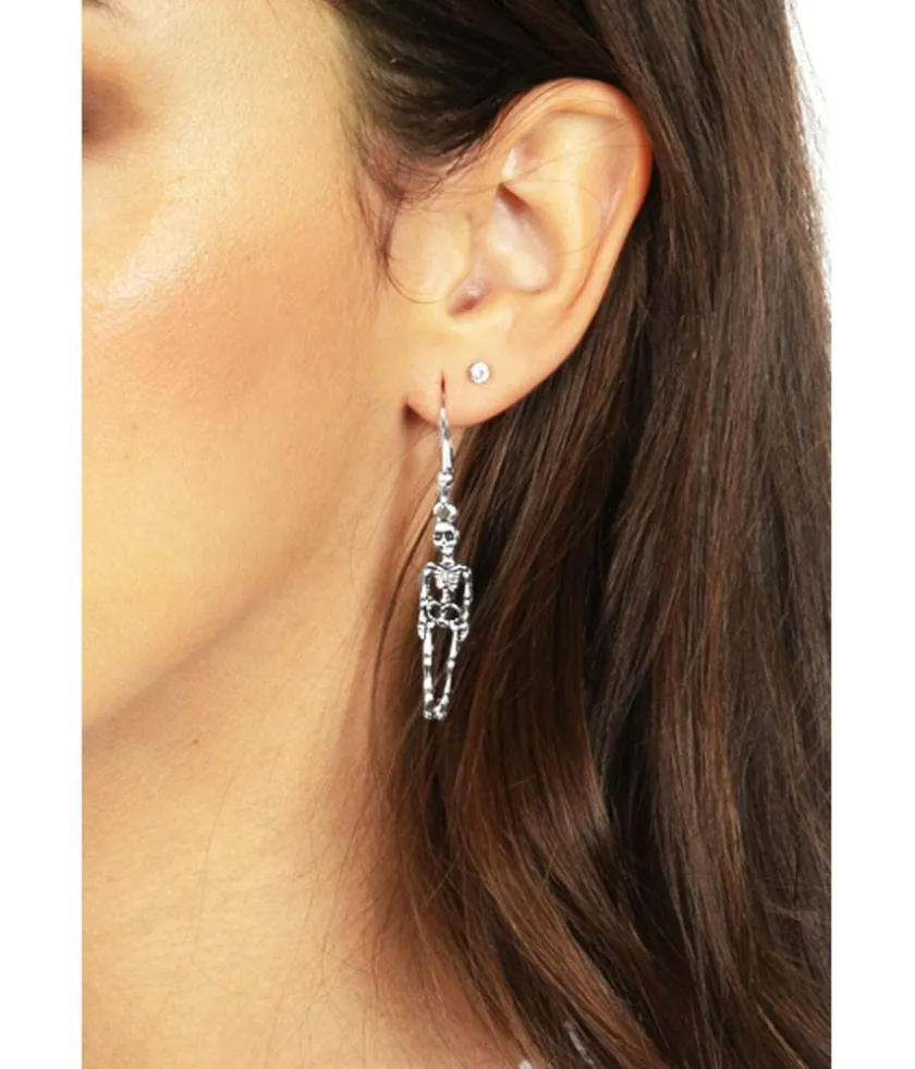 Tipsy Elves Skeleton Earrings New