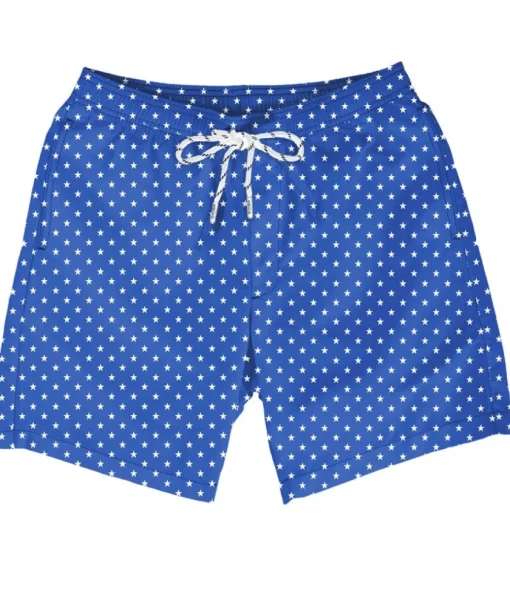 Tipsy Elves Star Spangled Stretch Swim Trunks - 7.5" Inseam