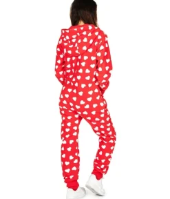 Tipsy Elves Women's Beating Hearts Jumpsuit Best