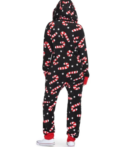Tipsy Elves Women's Candy Cane Lane Jumpsuit Clearance