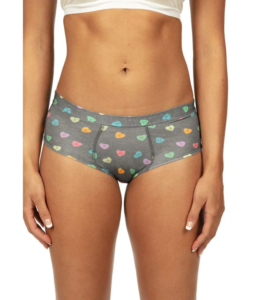 Tipsy Elves Women's Candy Hearts Underwear & Socks Gift Set Outlet