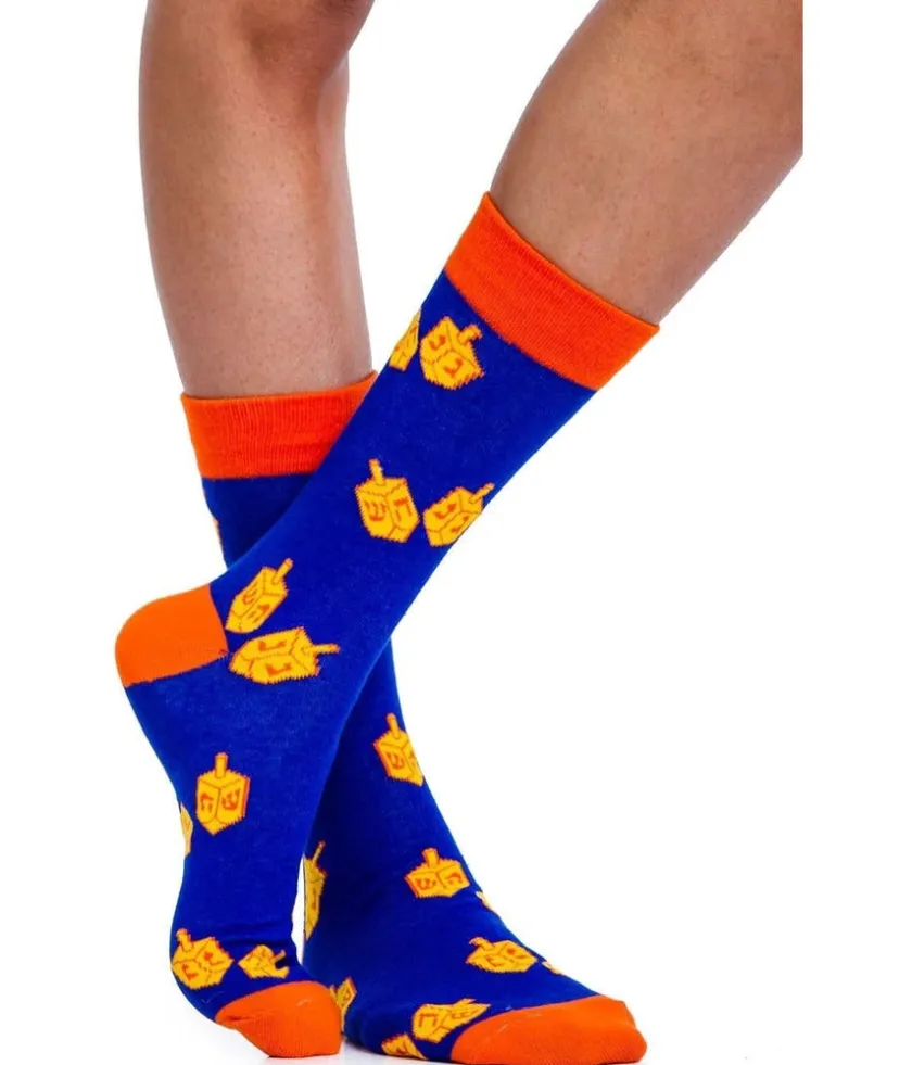 Tipsy Elves Women's Jewish Dreidel Socks (Fits Sizes 6-11W) Outlet