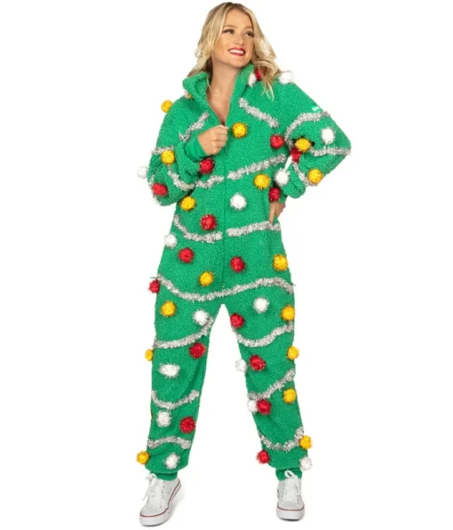 Tipsy Elves Women's Oh Christmas Tree Jumpsuit Discount