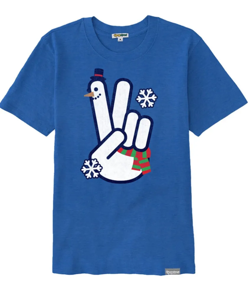 Tipsy Elves Women's Peace, Love, and Snow Oversized Boyfriend Tee Best