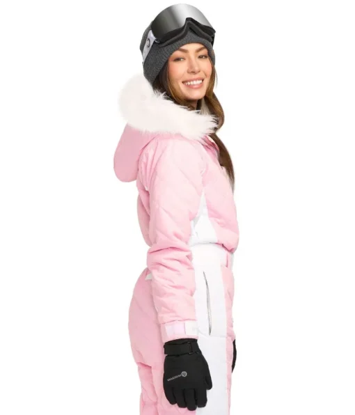 Tipsy Elves Women's Powder Pink Snow Suit
