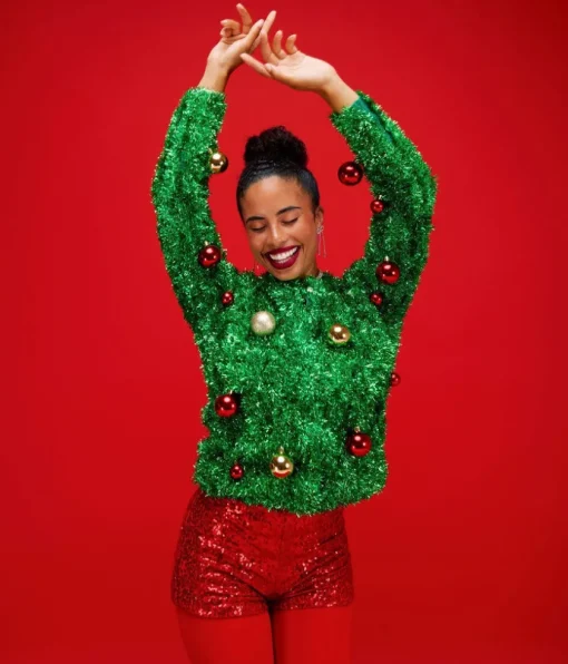 Tipsy Elves Women's Red Sequin Shorts