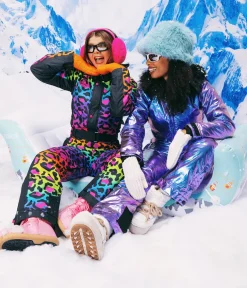 Tipsy Elves Women's 90's Leopard Snow Suit Hot