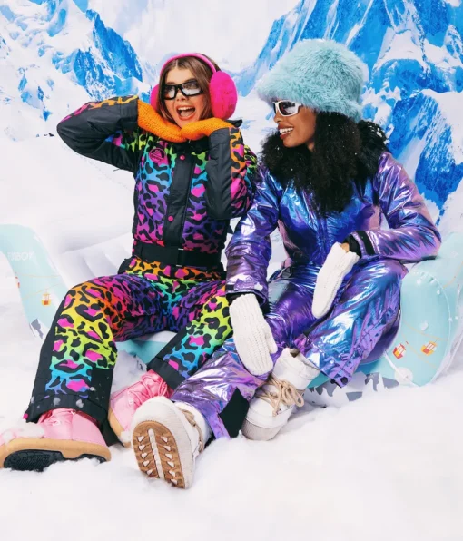 Tipsy Elves Women's 90's Leopard Snow Suit Hot