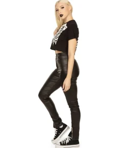 Tipsy Elves Women's Skeleton Crop Top Discount