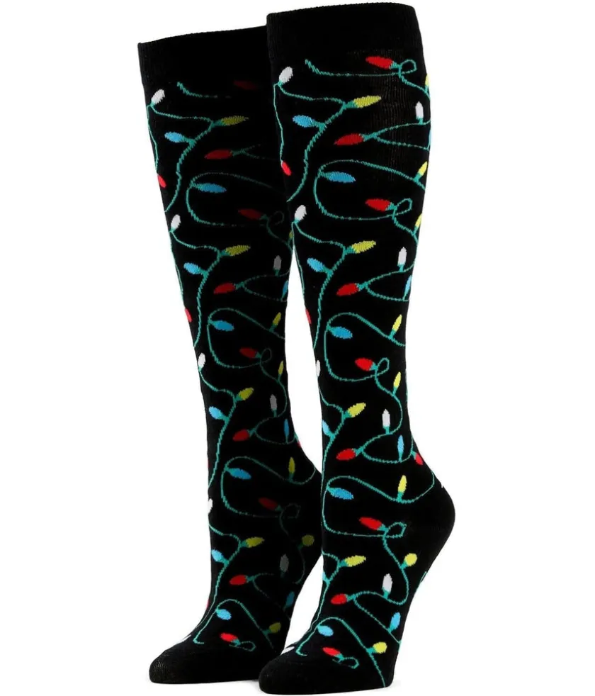 Tipsy Elves Women's String of Lights Socks (Fits Sizes 6-11W) Online