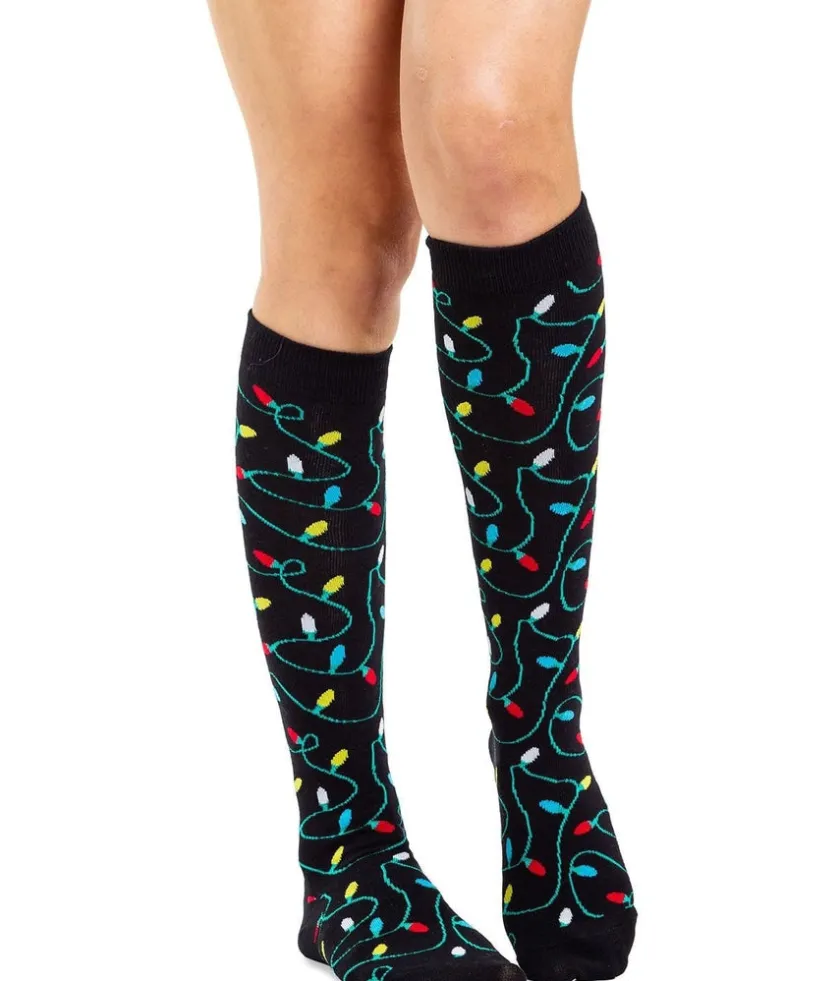 Tipsy Elves Women's String of Lights Socks (Fits Sizes 6-11W) Online